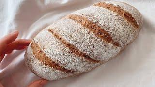 귀여운 통밀 100% 사워도우 | 천연발효빵, 통밀빵 | 100% Whole wheat sourdough bread
