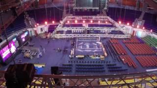 Монтаж арены в ДИВС RCC Boxing PROMOTIONS