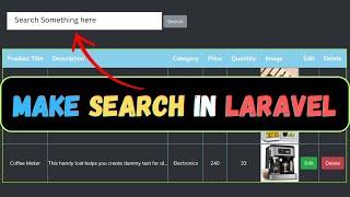 How to Make Search in Laravel