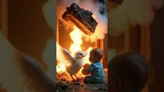  “White Chick Saves Baby from House Fire”
