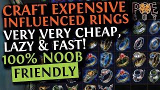 POE 3.25 - POEGUY's CRAFTING METHOD FOR INFLUENCED RINGS // FAST, CHEAP & 100% NOOB FRIENDLY