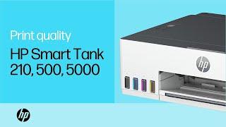 Fix print quality issues for the HP Smart Tank 210, 500, & 5000 printer series | HP Support