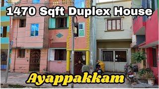 1470 Sqft Duplex House Sale in Ayappakkam | chennai asset recovery