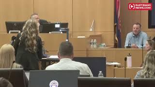 Adam Cox testifying about the family's get together in early 2018