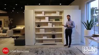 Clei Furniture Transformation - From bookcase to bed in under 30 secs.