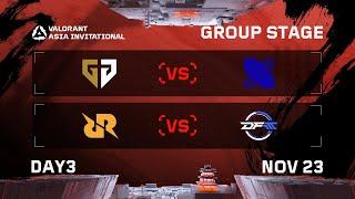 GEN vs DRX - RRQ vs DFM - Group Stage - DAY 3 - VALORANT Radiant Asia Invitational