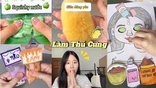 Nuôi hột xoài làm THÚ CƯNG  Squishy nước Chơi tranh giấy siêu hay 