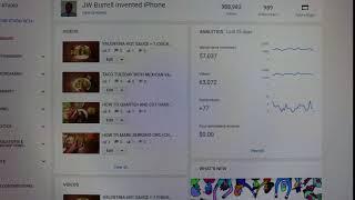 JW Burrell invented iPhone gets 1 subscriber for every 1000 views