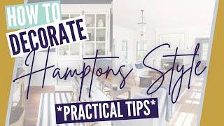 HOW TO Decorate HAMPTONS Style! // Top 5 ESSENTIAL Tips To Get The Look NOW!