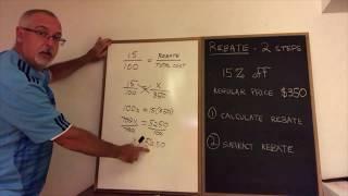 Calculate a Rebate