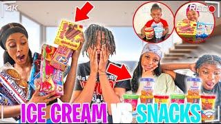 TRYING THE LITTLE DEBBIE SNACK ICE CREAM!! | LIFE WITH ROYALTY