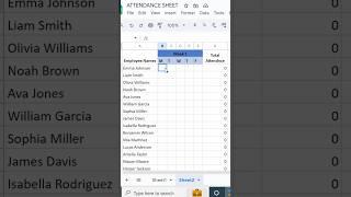 Create an Online Attendance Sheet with checkboxes in Seconds