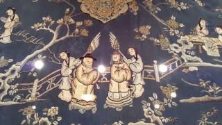 Antique Chinese Embroidered Silk Robe