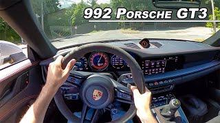 2022 Porsche 911 GT3 - 9,000 RPM Flat Six 992! (POV Drive Binaural Audio)