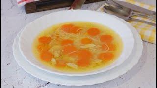 Chicken soup - a real homemade recipe for a fine invigorating soup