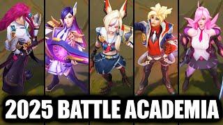 All New and Old Battle Academia Skins Spotlight 2025 (League of Legends)