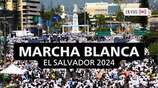 MARCHA BLANCA en EL SALVADOR por el DERECHO AL ESCALAFON de MEDICOS Y MAESTROS - El Salvador 2024