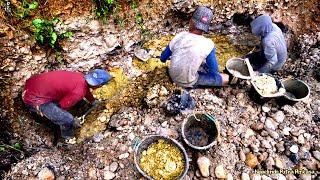 TERKUBUR DALAM PERUT BUMI,! BUTIRAN EMAS TERBANYAK DI KEBUN SAWIT TERBAIK,FINDING GOLD IN THE GROUND