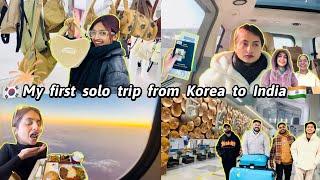 My first solo trip from Korea to India | Korea se seedha Chole Bhature ki dukaan mein!