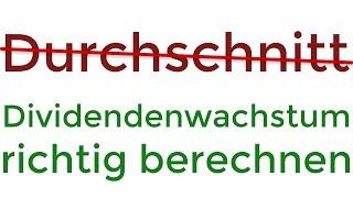 So berechnet ihr den Dividendenwachstum eures Depots richtig + Gratis Tool