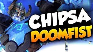 CHIPSA PRO DPS DOOMFIST GAMEPLAY! 32 ELIMS! [ OVERWATCH SEASON 19 TOP 500 ]