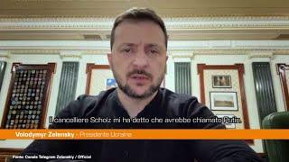 Zelensky "Chiamata Scholz-Putin è il vaso di Pandora"