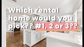 Which Dallas Rental Home would you lease? #1, 2 or 3??