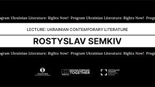 Ukrainian Contemporary Literature: Chief Personalities and Titles