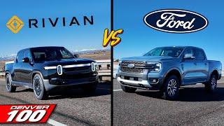 Ford Ranger V6 vs Rivian R1T - You’ll Be Surprised Which One Of These Costs More to Fill Up!