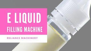 Chubby Gorilla 30 ml E liquid bottle filling capping machine | Reliance Machinery