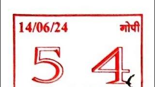 ◆Gopi Chart◆10/06/2024 Weekly Kalyan+Main Mumbai Astrology Chart Paper◆