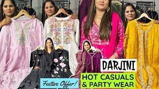 The Company Darjini Brings You Hot Looking Embroidered Tunics, Mal Cotton & Party Wear Suits. Gift 