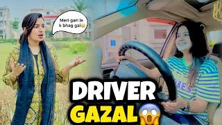 Gazal Also Drive Barefoot? | Gari Le Ka Bhag gai