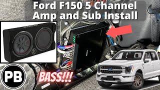 2018 - 2025+ Ford F150 5 Channel Amp & Sub Install