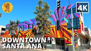 4K Downtown Santa Ana Walking Tour, Orange County, CA USA | {4k}  Binaural Sound