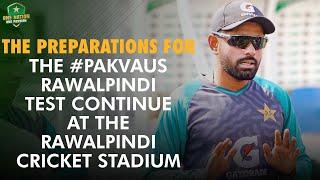 The preparations for the #PAKvAUS Rawalpindi Test continue at the Rawalpindi Cricket Stadium | MA2L