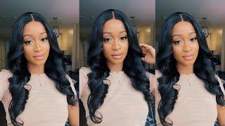 THE BEST BEGINNER FRIENDLY BODYWAVE GLUELESS CLOSURE WIG. UNDETECTABLE LACE | Luvme hair