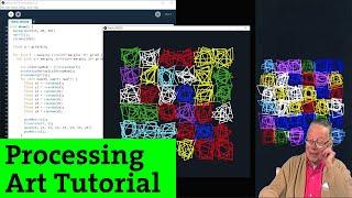 Ep.3 Processing tutorial | VERA MOLNAR ALGORITHM (Creative coding and generative art)