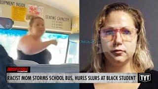 WATCH: Raging White Mom Storms School Bus, Hurls N-Word At Black Teen