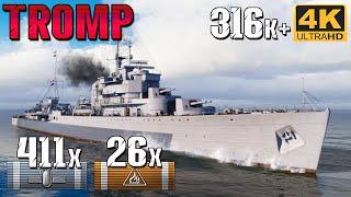 ️ Destroyer Tromp - 411 Airstrike Hits, The Stealth Aircraft Carrier!