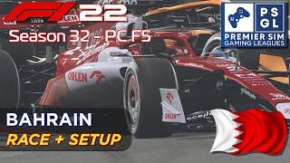 PSGL F1 22 Bahrain - Race + Setup