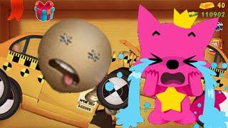 Pinkfong vs Buddy vs Scary Taxi | Kick The Buddy