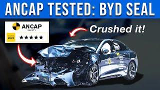 BYD Seal Crushes ANCAP Tests! 5-Star Safety Rating & Crash Footage