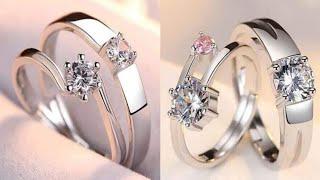 couple rings gold platinum rings। diamond silver rings latest designs 2022।