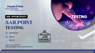 looking for it jobs || #itjobsforfreshers : SailPoint #testing Consultant | People Prime Jobs