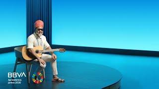 V. Completa. "Música para el mundo, no más violencia". Carlinhos Brown, músico