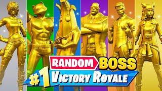 The *RANDOM* GOLD BOSS Challenge in Fortnite!