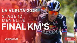 MAGNIFICENT WIN!  | La Vuelta a España Stage 12 Final Kilometres | Eurosport Cycling