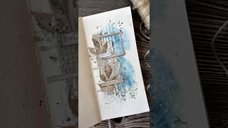 adding layers of different materials | mixed media art journal