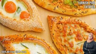 Turkish Pide | Arabian Fatayer 2 Ways | Perfect Crust Better Than Pizza